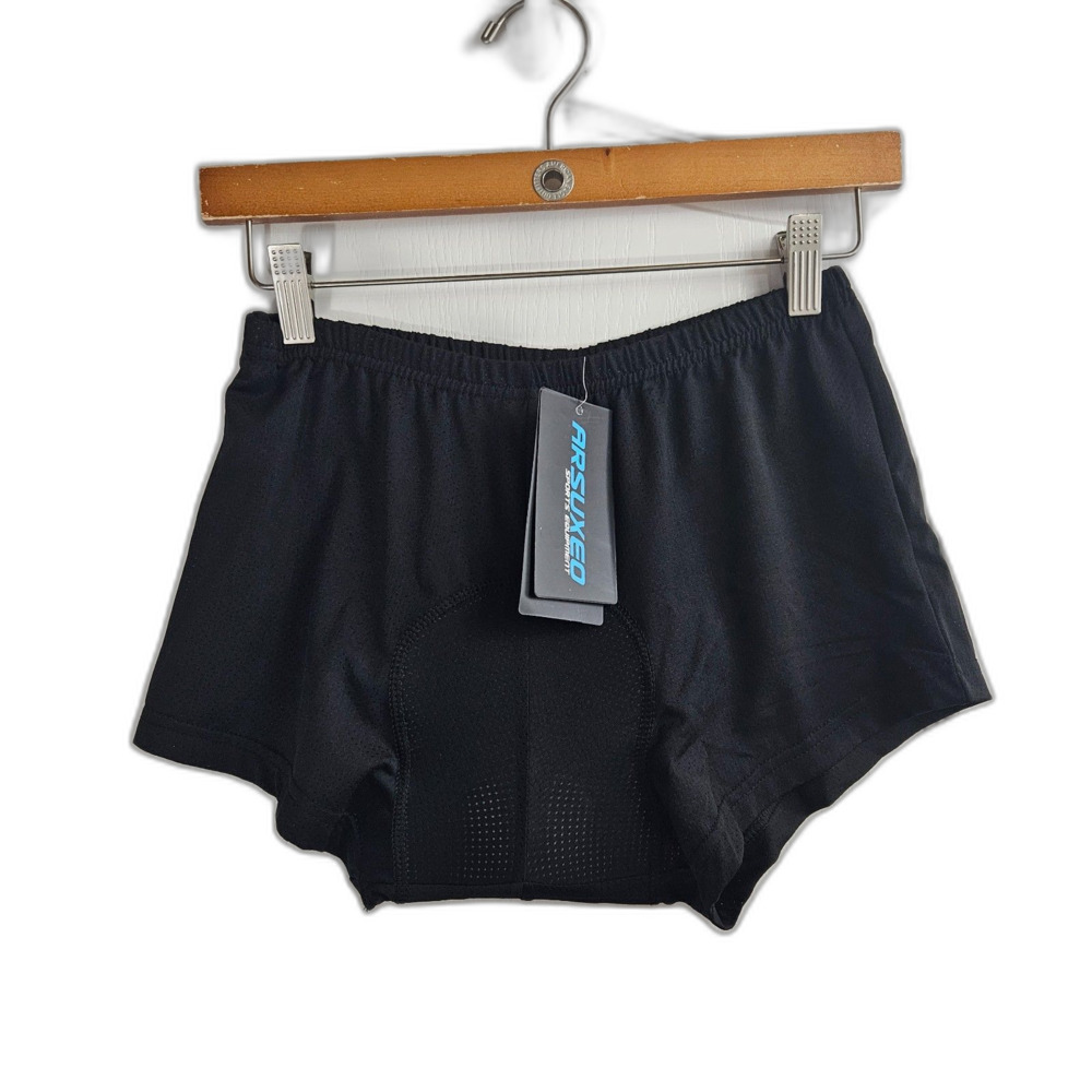 New ARESUXEO Padded Cycling Breifs Men's XL Black Bike Shorts